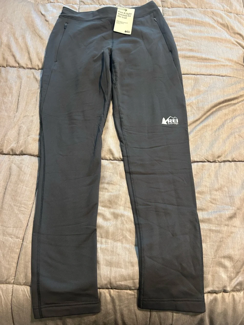 NWT REI Co-op Black Flash Hyperstretch Fleece Pant Joggers Sz S - Picture 6 of 6